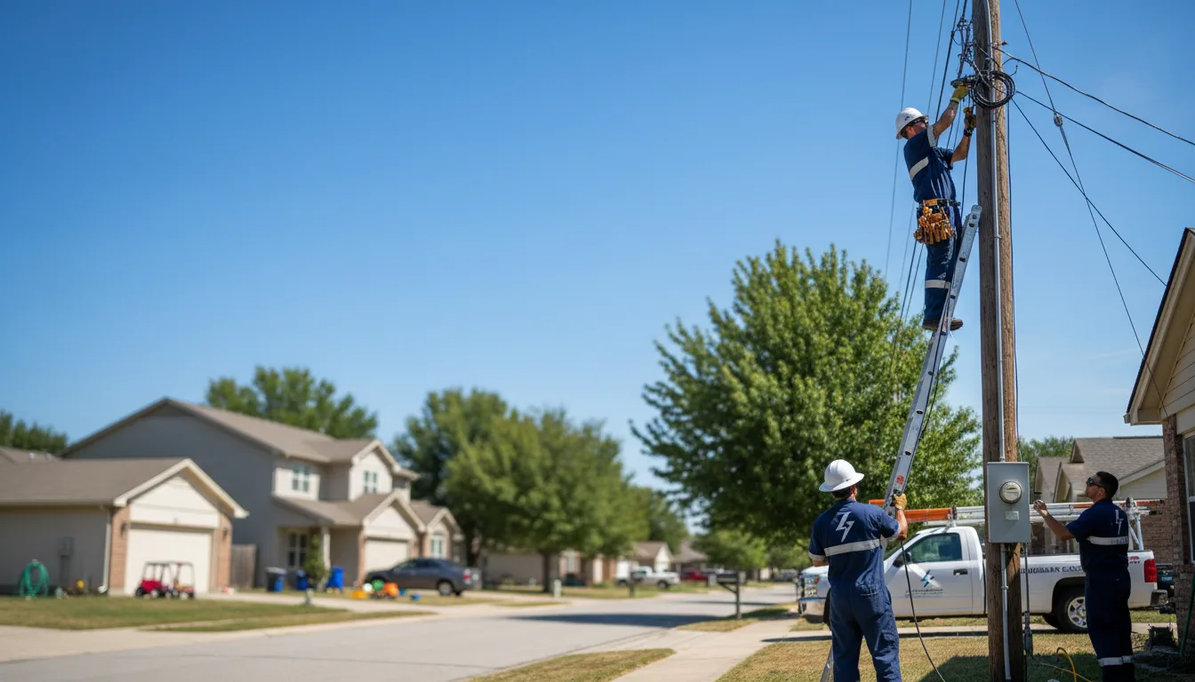 Residential electrician providing installation services in Marcella, AR